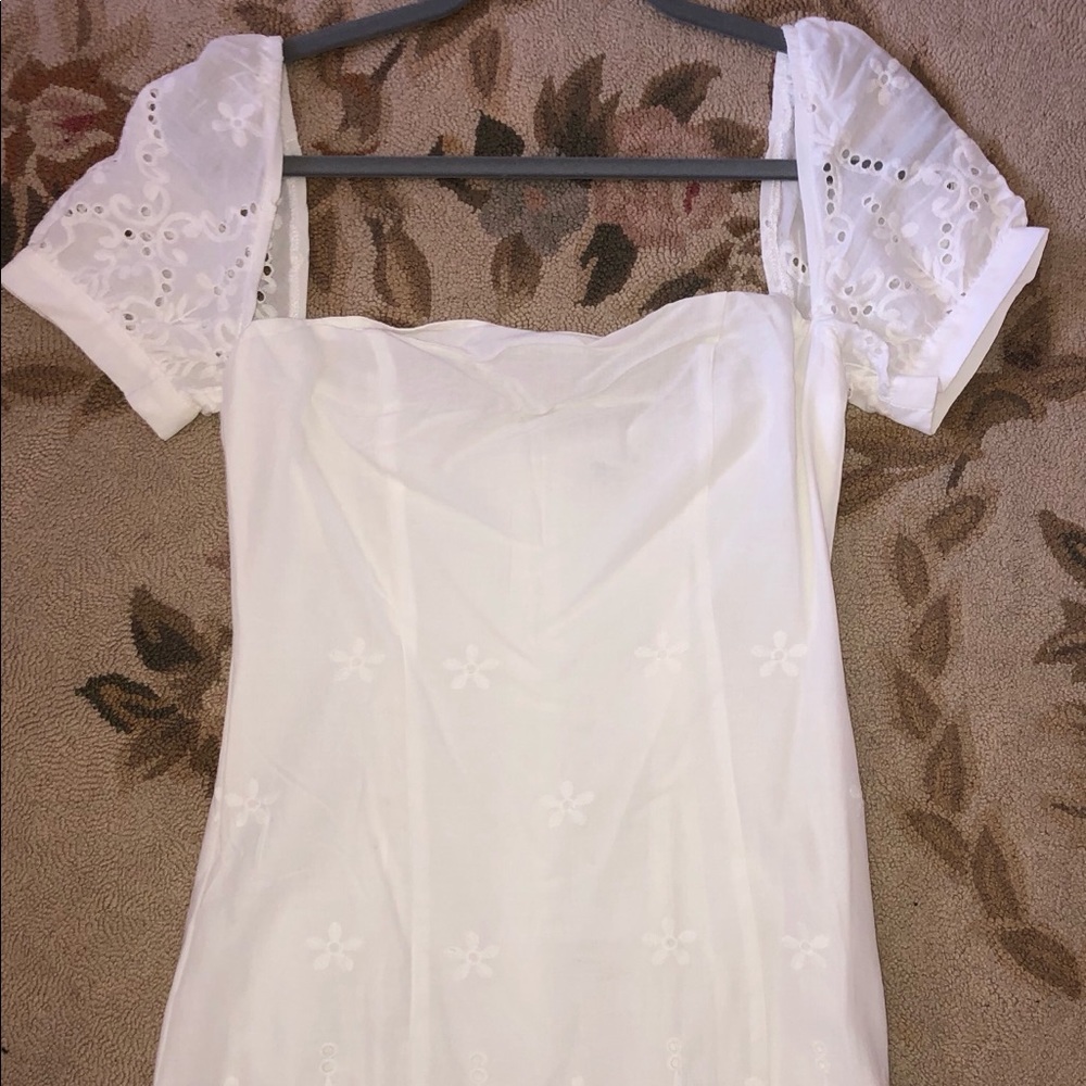 With Jean white eyelet dress